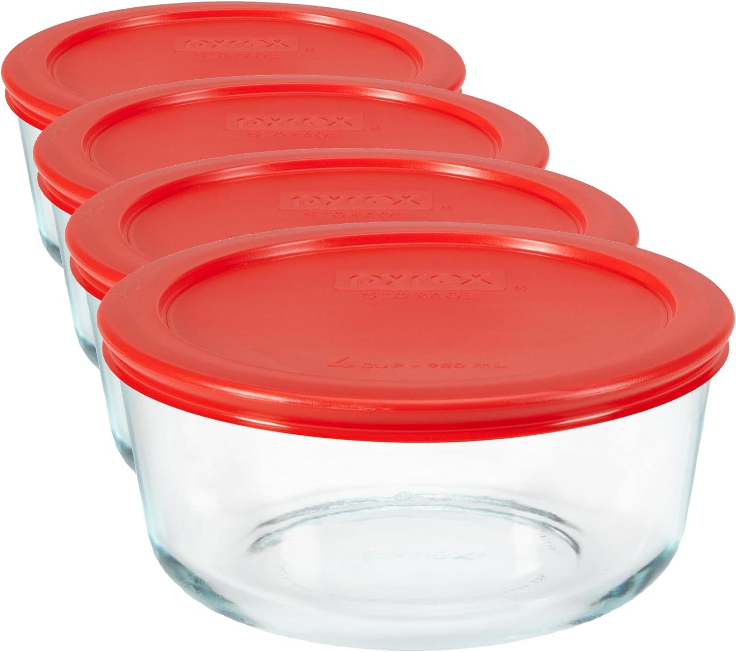 11 Cup Glass Food Storage Container with Lid