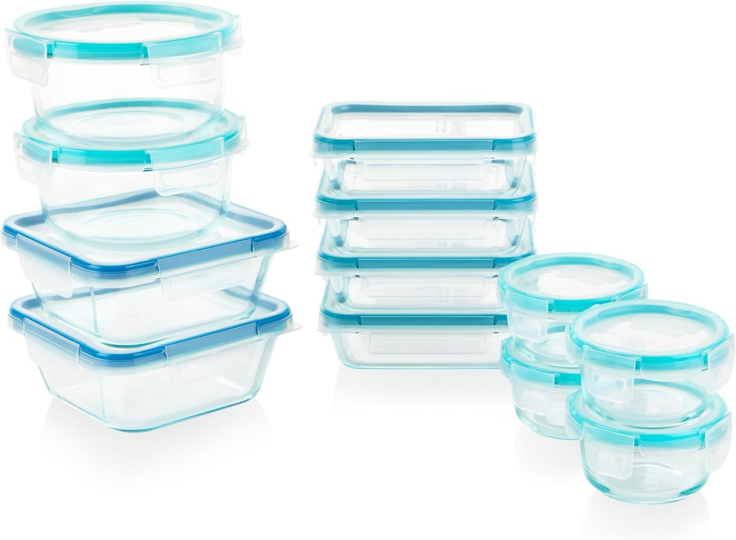 12 Pack Glass Food Containers