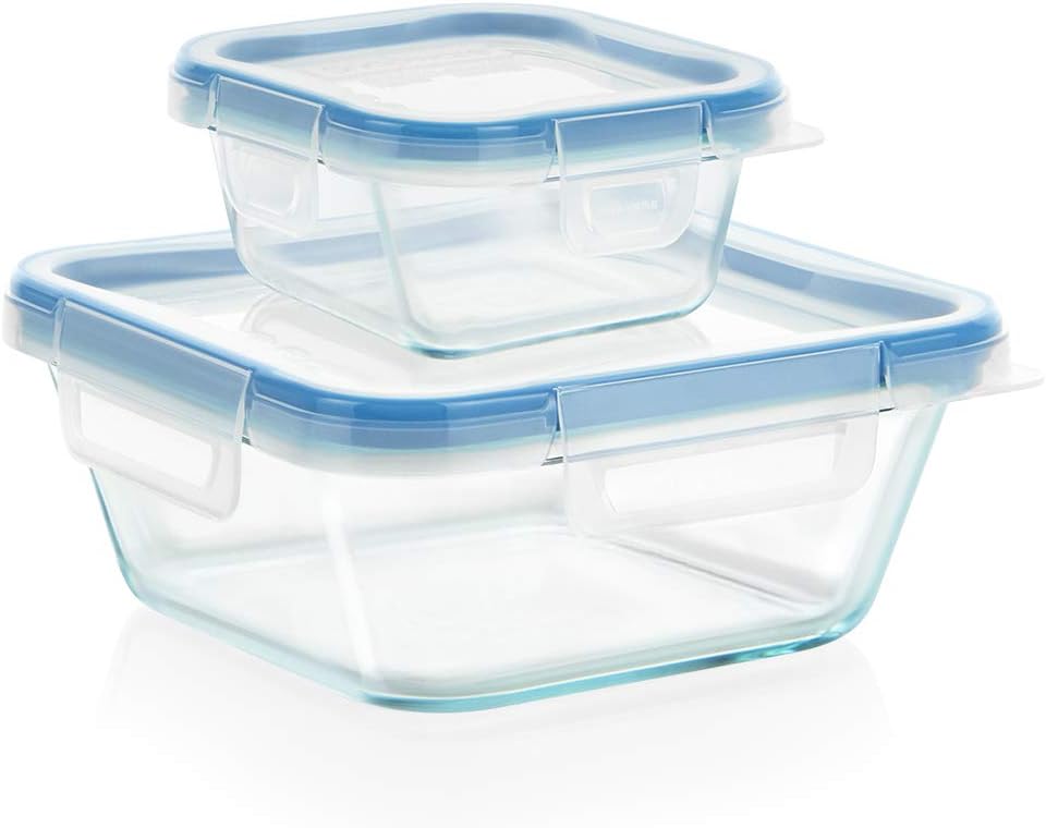 12 Pack Glass Food Storage Containers with Locking Lids