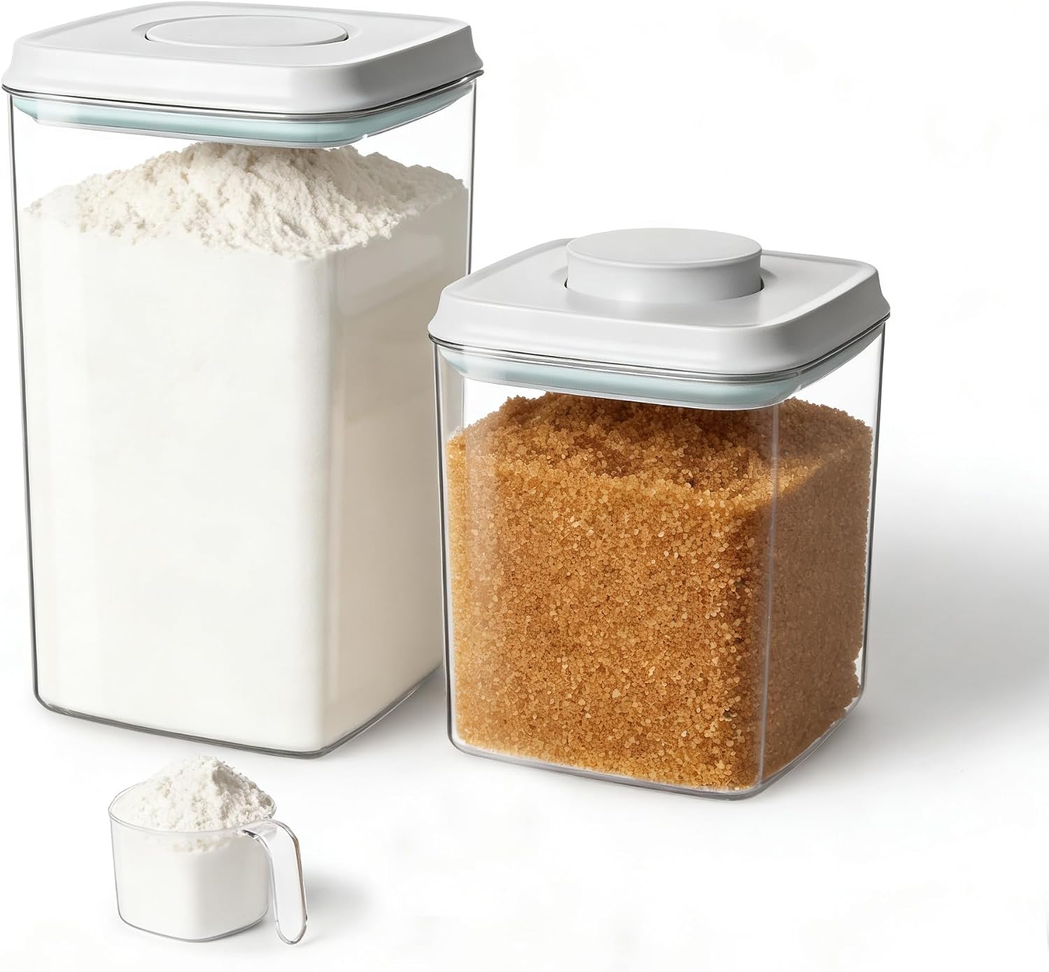 12 Piece Airtight Food Storage Containers, Stackable, 1.2 to 3.3 qt