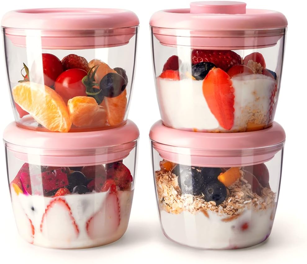 12 Piece Airtight Food Storage Containers, Stackable, 1.2 to 3.3 qt