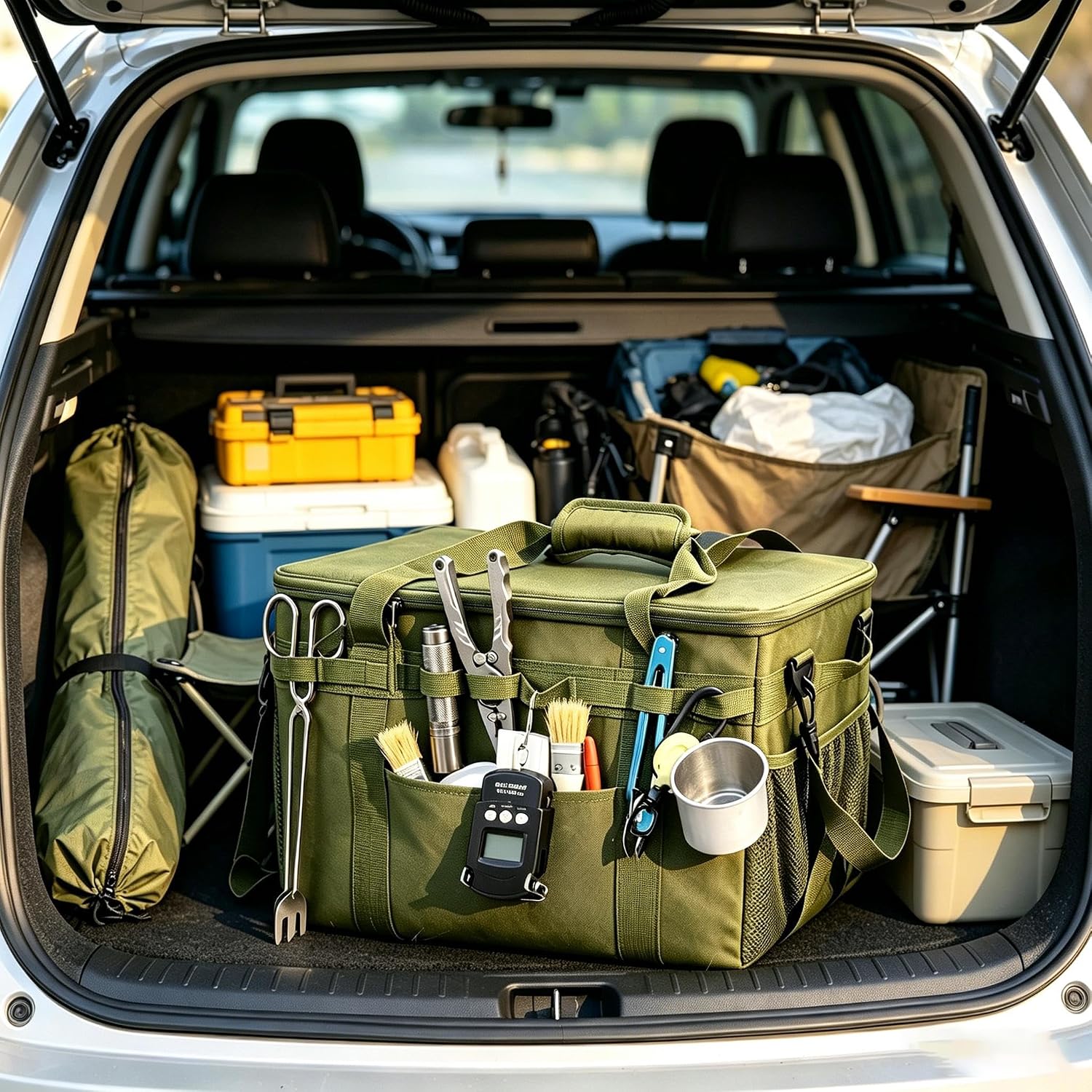 Army Green Camping Storage Bag - 40L - Image 7