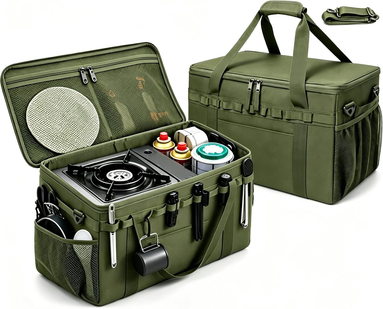 Army Green Camping Storage Bag - 40L