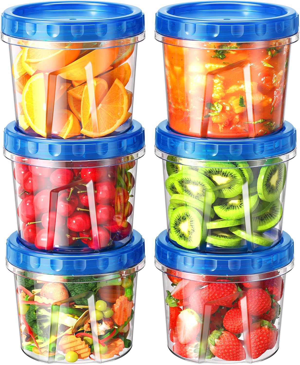 24 Oz Plastic Food Containers