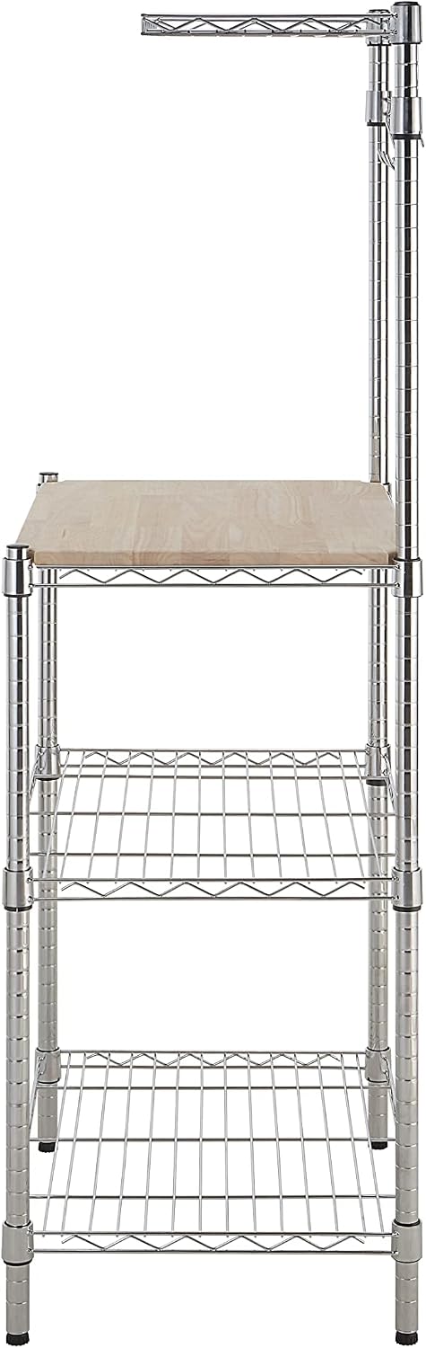 Chrome Wood Bakers Rack - Image 7