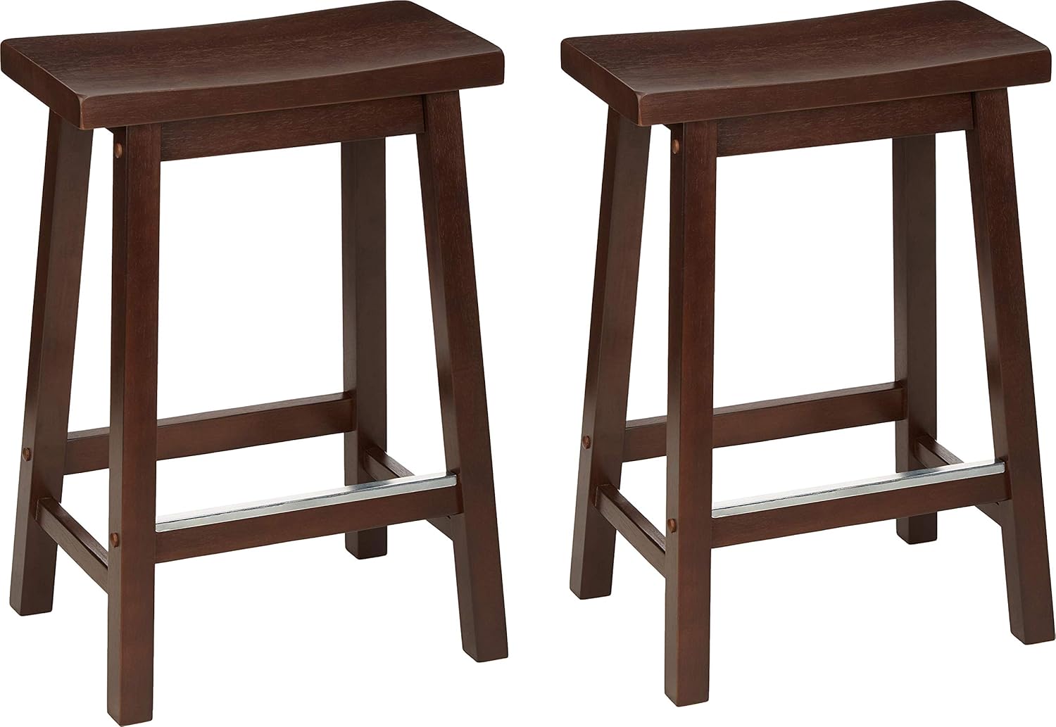 Walnut Wood Saddle Stools