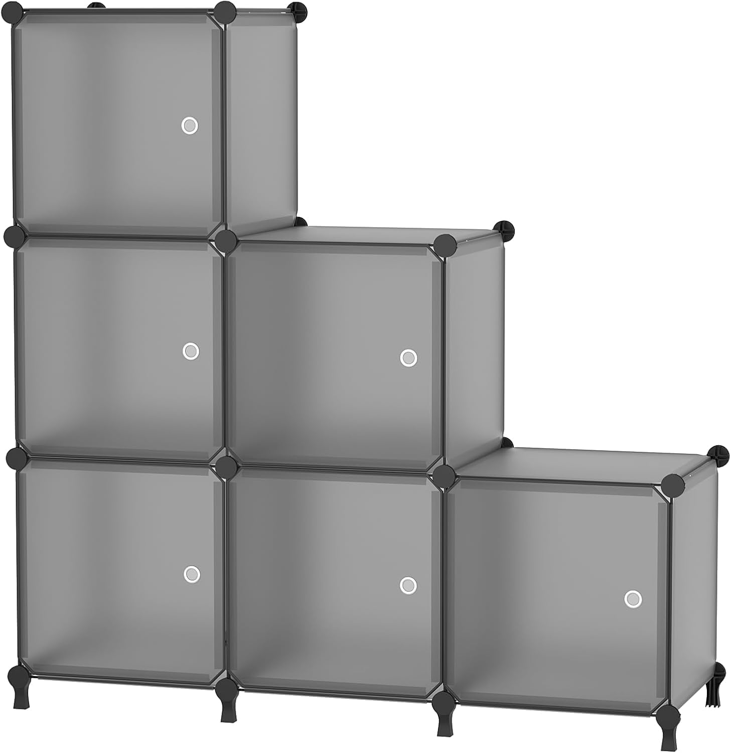 White 6-cube Storage Cabinet - Image 8