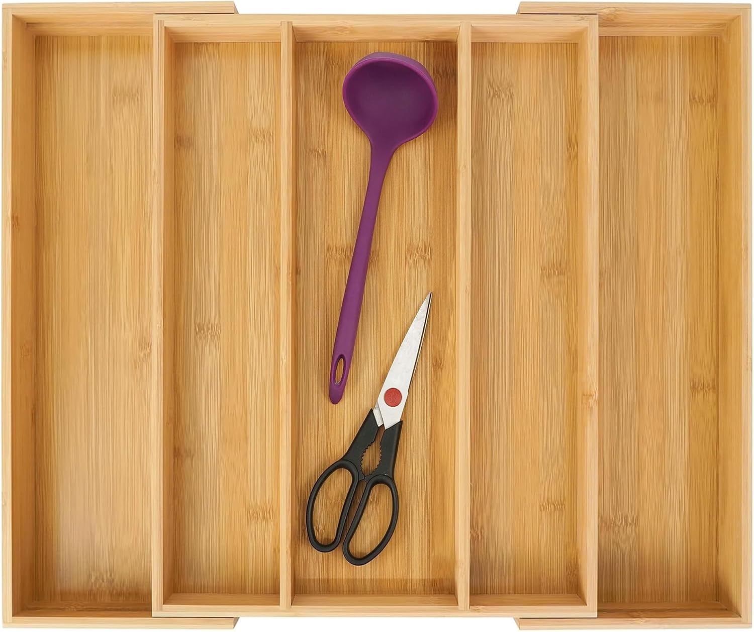 Expandable Bamboo Drawer Organiser