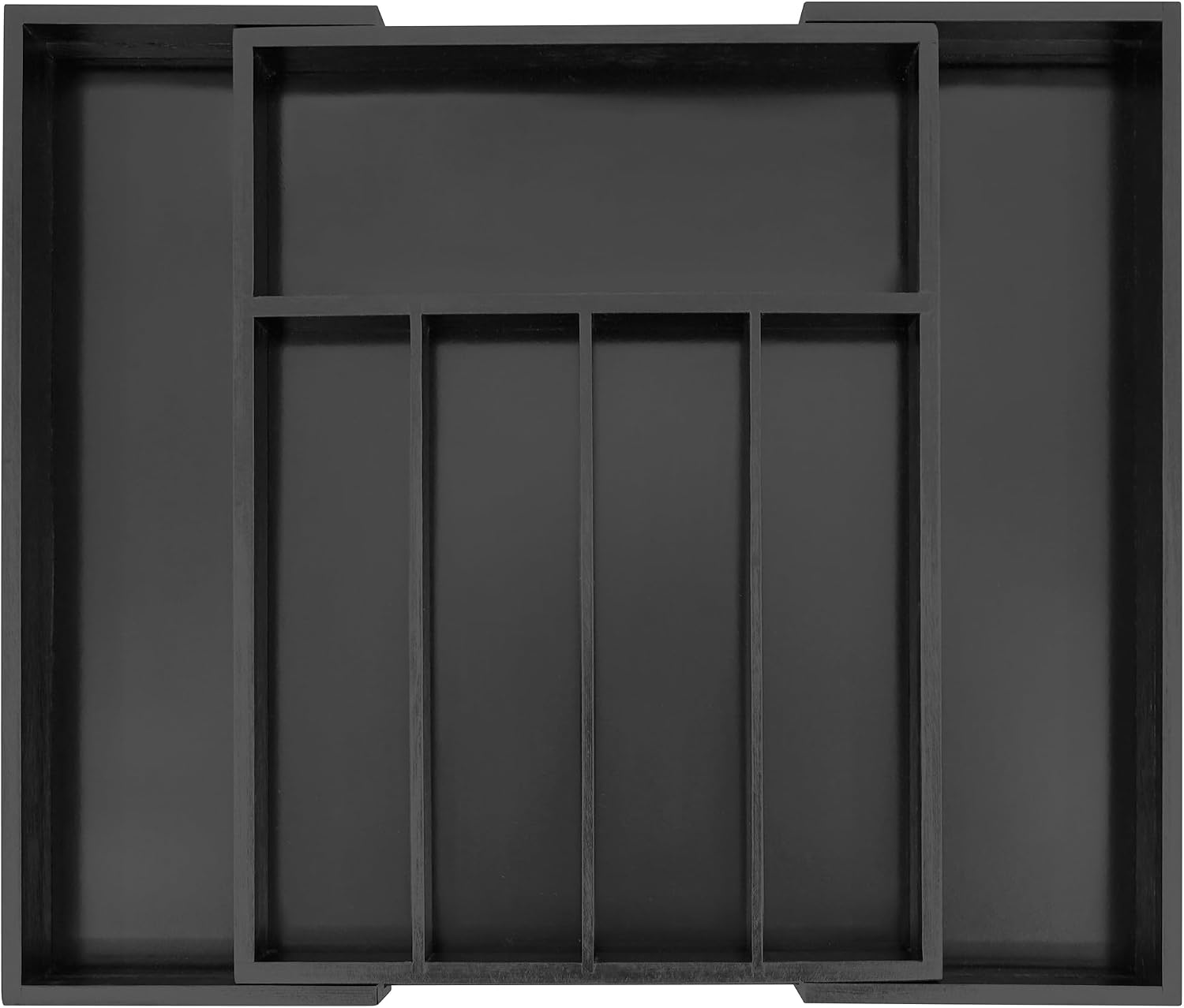Expandable Bamboo Kitchen Drawer Organiser with 3 to 5 Adjustable Slots