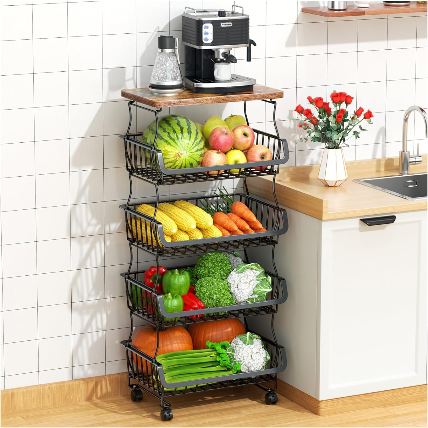 5-tier Stackable Fruit Basket