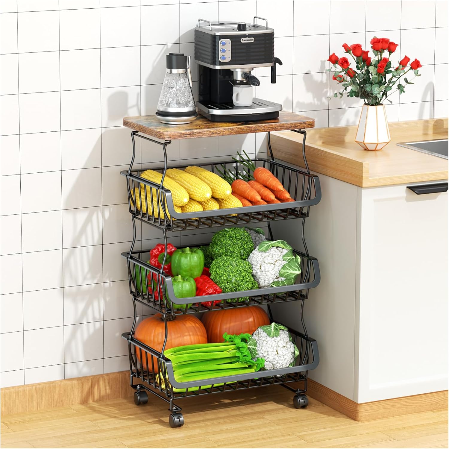 5-tier Stackable Fruit Basket - Image 8
