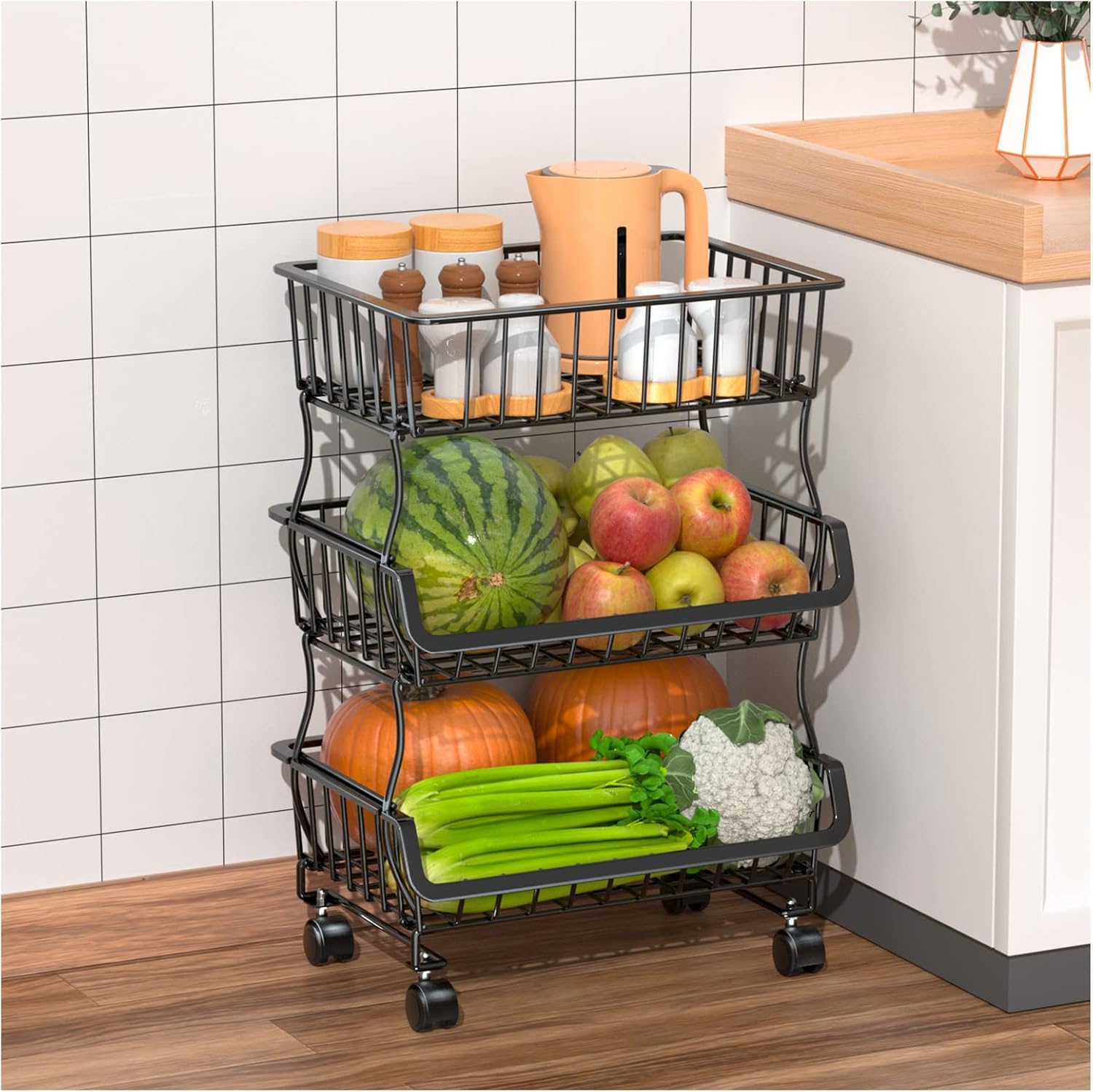 5-tier Stackable Fruit Basket - Image 9