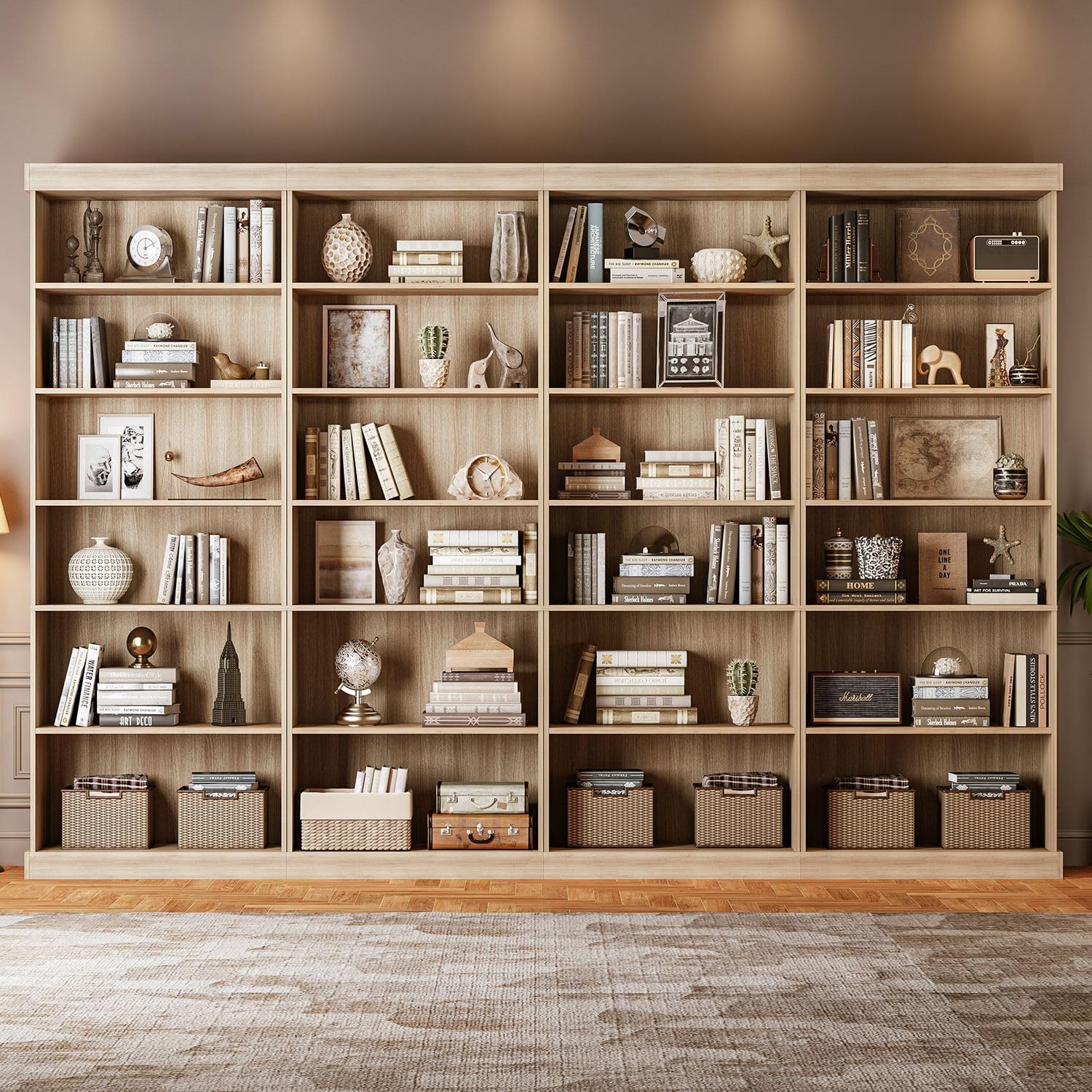 Black Glass Door Bookshelves - Image 14