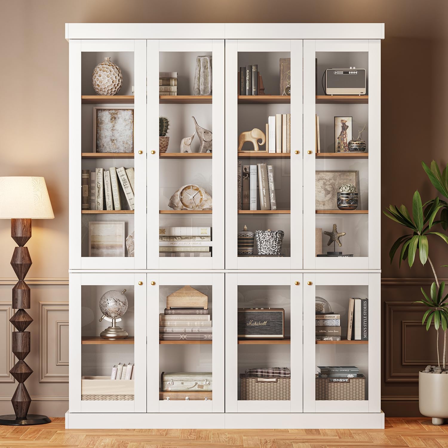Black Glass Door Bookshelves - Image 22