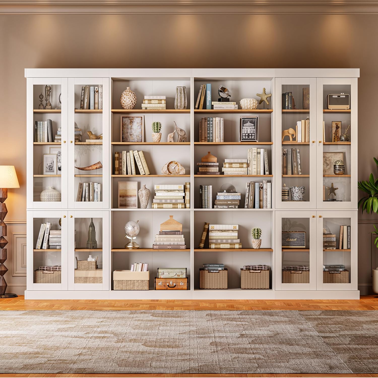 Black Glass Door Bookshelves - Image 21