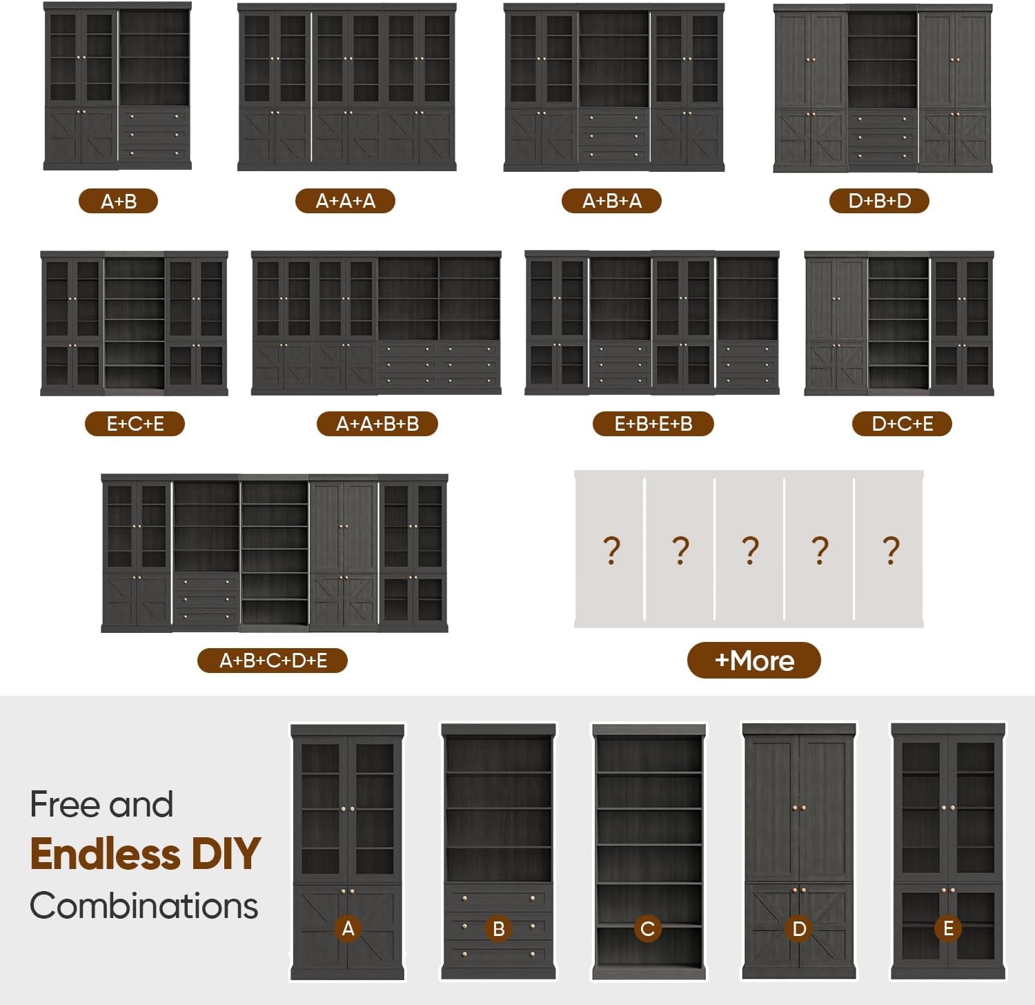 Black Glass Door Bookshelves - Image 8