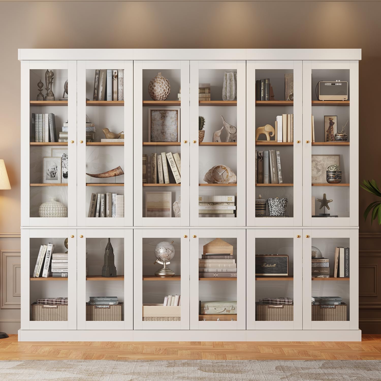 Black Glass Door Bookshelves - Image 26
