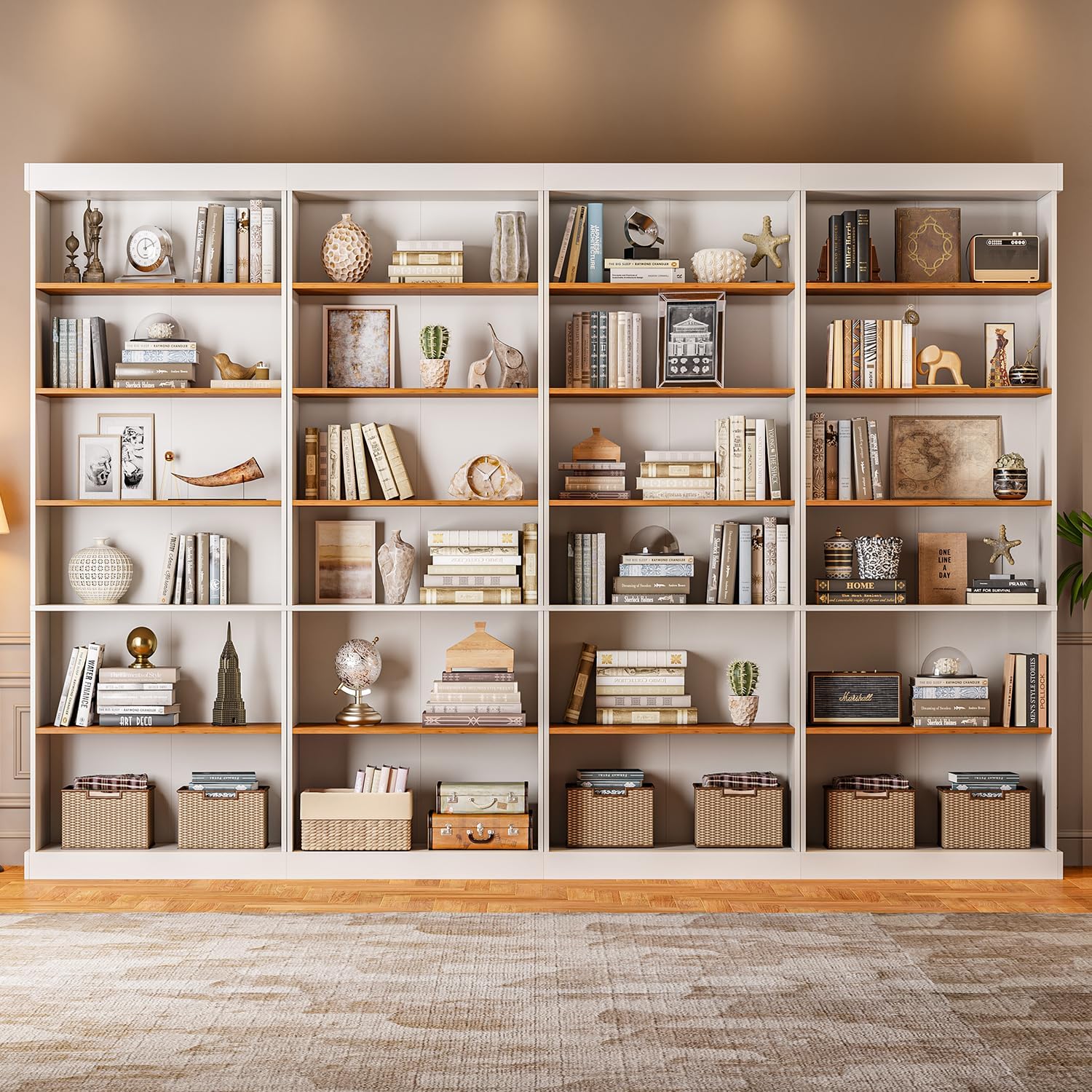 Black Glass Door Bookshelves - Image 11