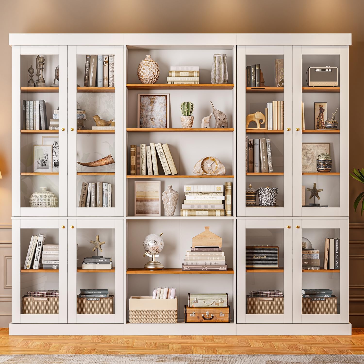 Black Glass Door Bookshelves - Image 18