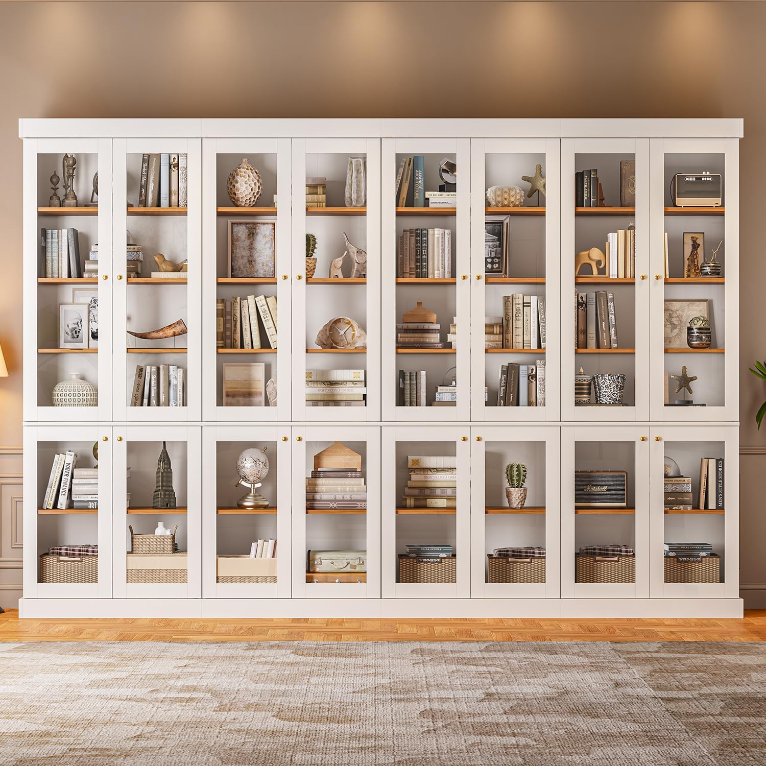 Black Glass Door Bookshelves - Image 29