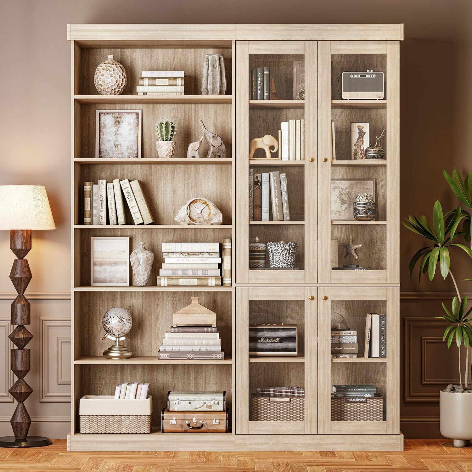 Black Glass Door Bookshelves - Image 23