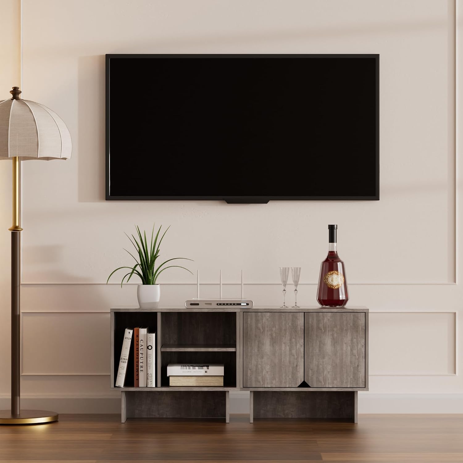 Walnut Wood Modular Cabinet - Image 11