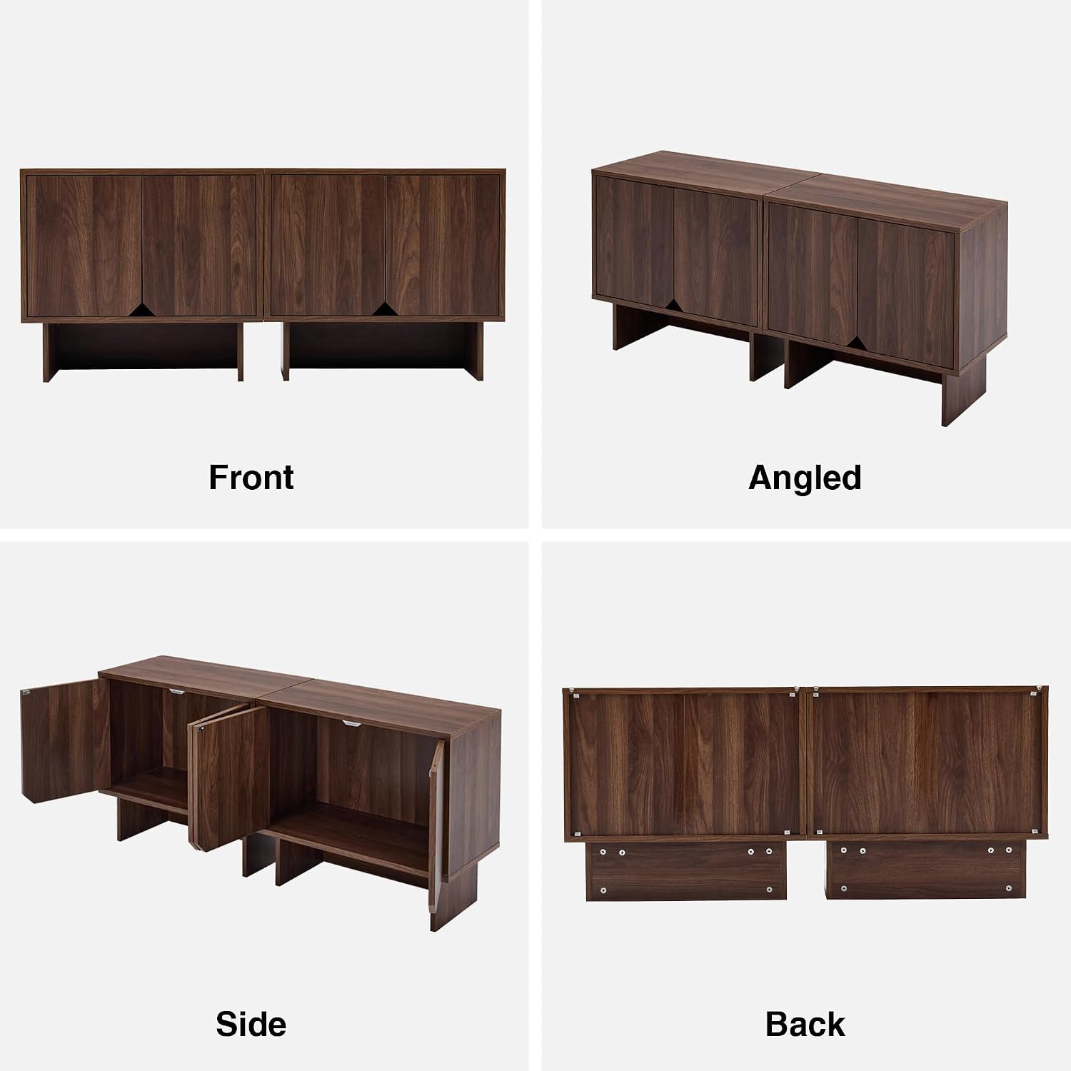 Walnut Wood Modular Cabinet - Image 9