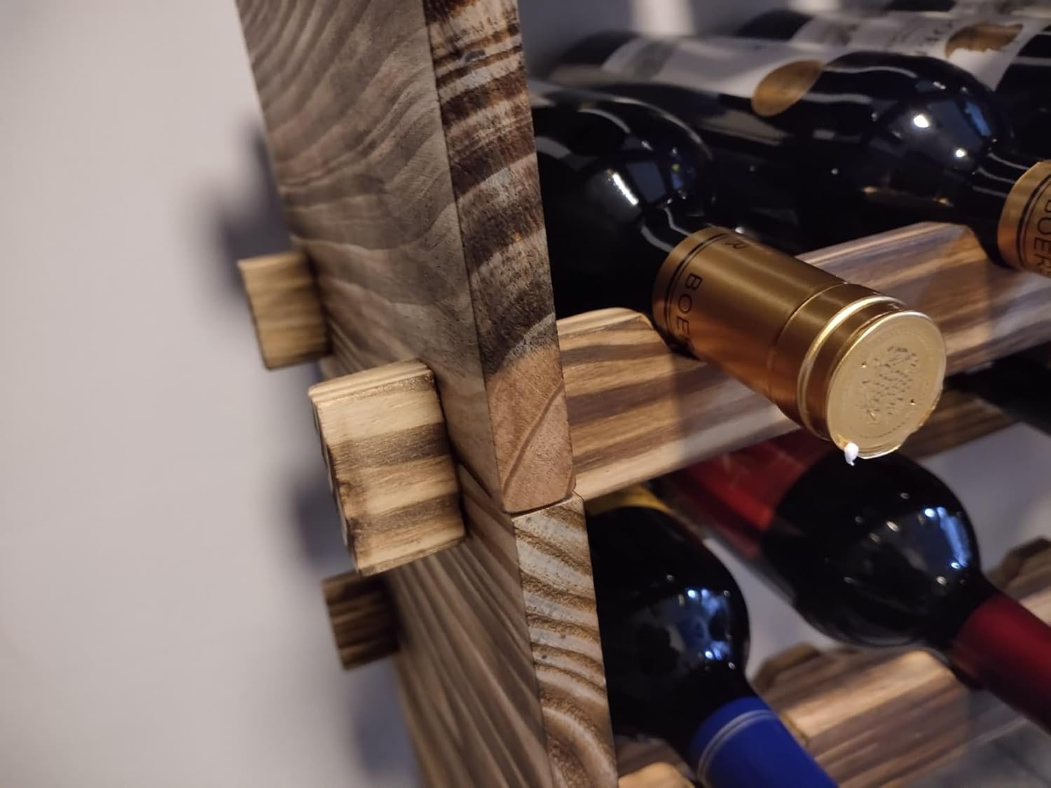 32-Bottle Pine Wine Rack - Image 9