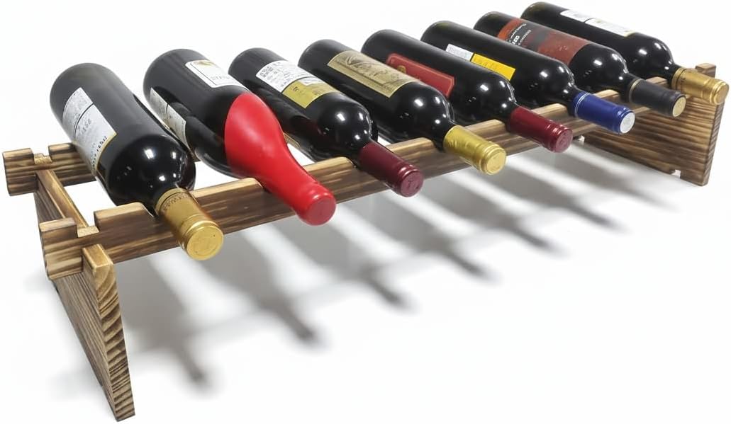 32-Bottle Pine Wine Rack - Image 11