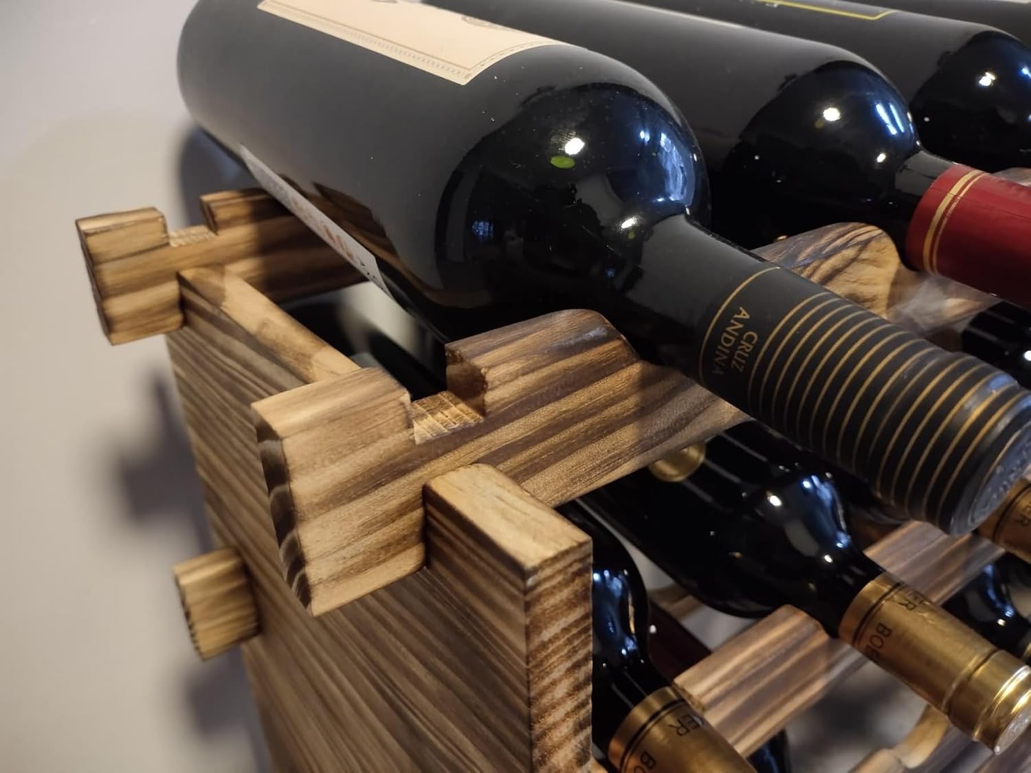 32-Bottle Pine Wine Rack - Image 8