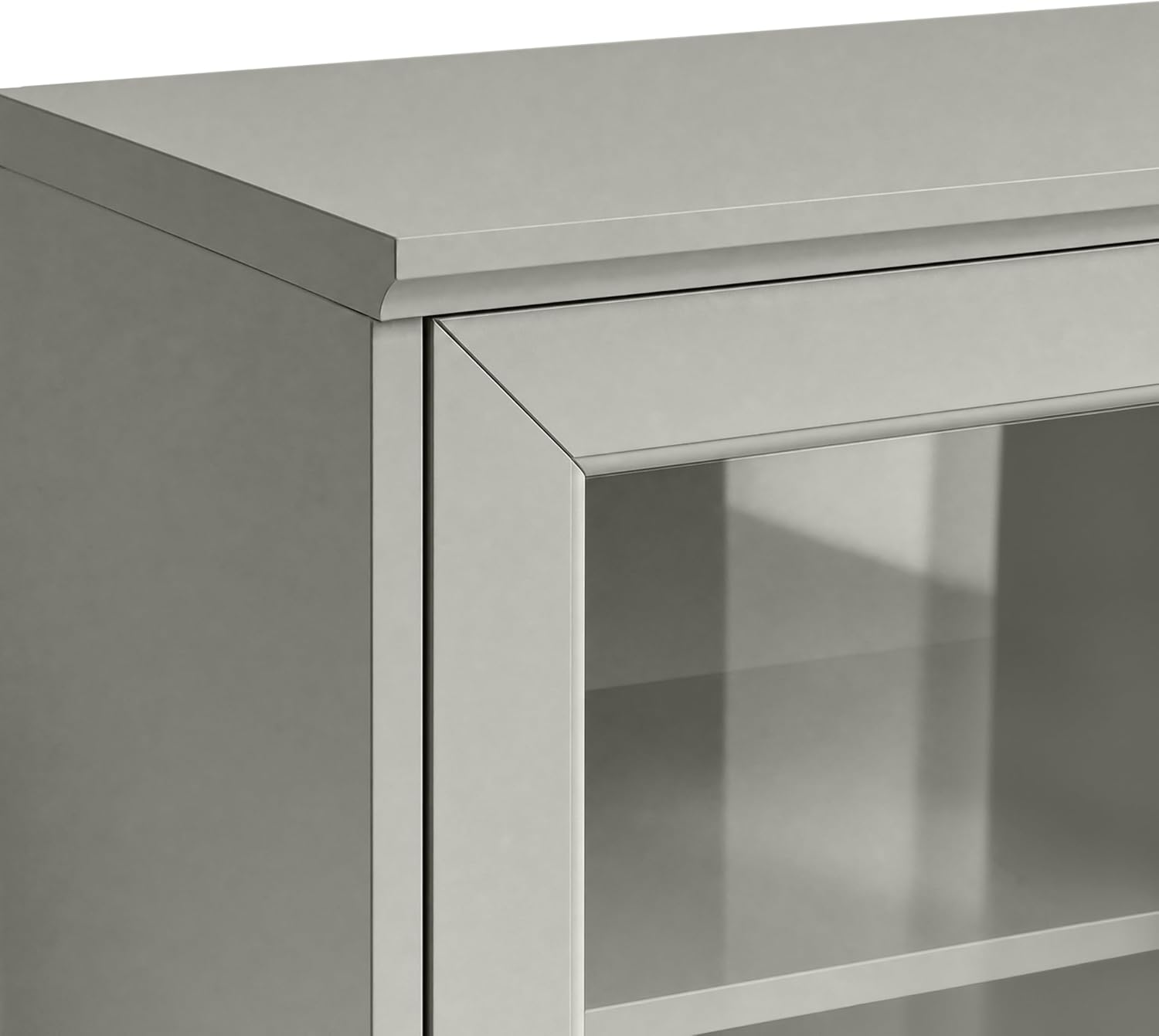 Bedford Gray Glass Cabinet - Image 15