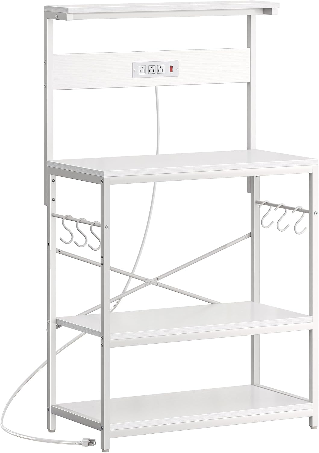 4-Tier Kitchen Storage Rack with Power Outlet - Image 22