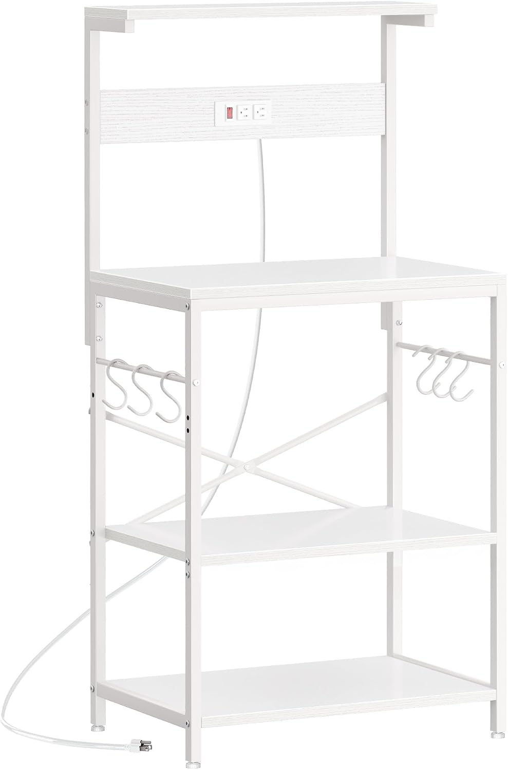 4-Tier Kitchen Storage Rack with Power Outlet - Image 19