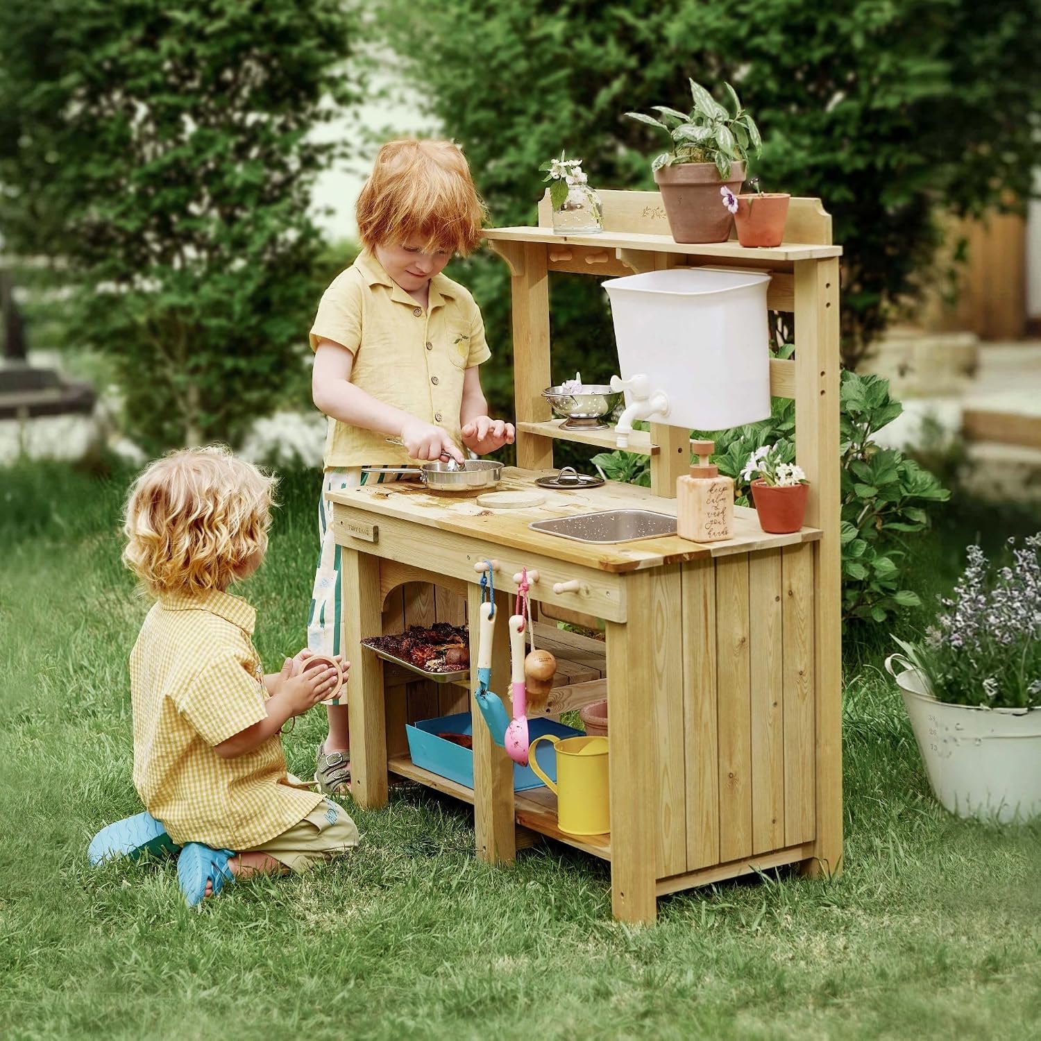 Wooden Outdoor Play Kitchen - Image 13