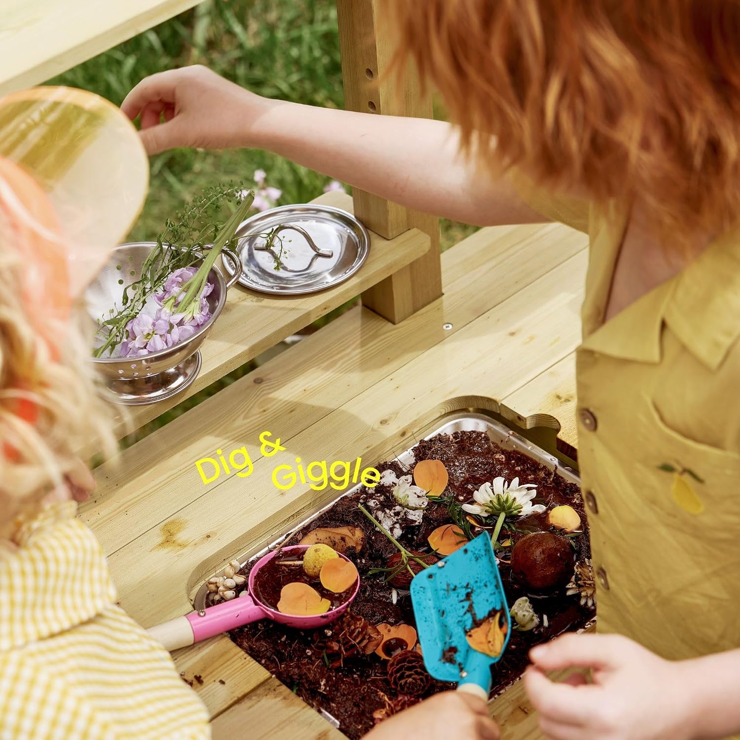 Wooden Outdoor Play Kitchen - Image 12