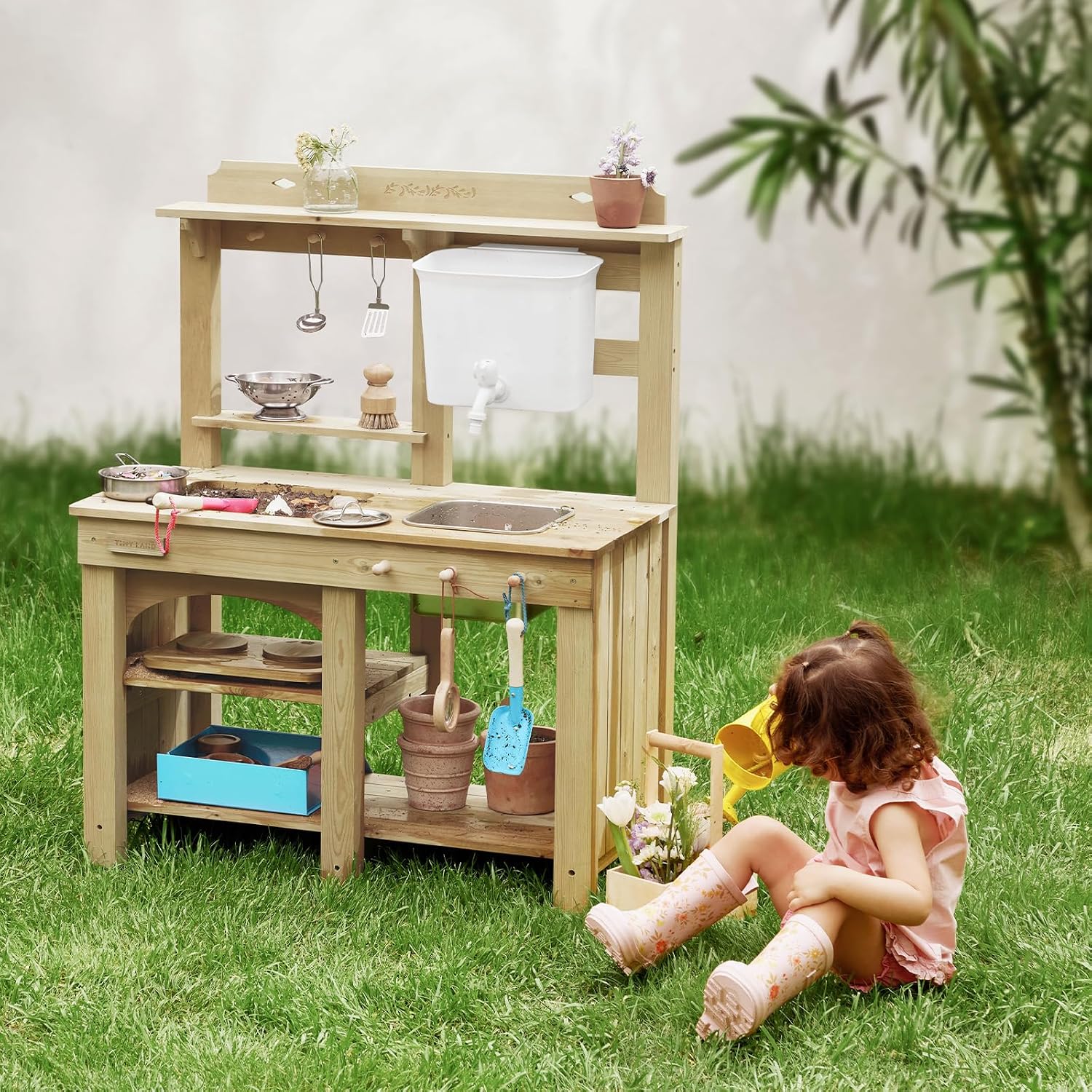 Wooden Outdoor Play Kitchen - Image 11