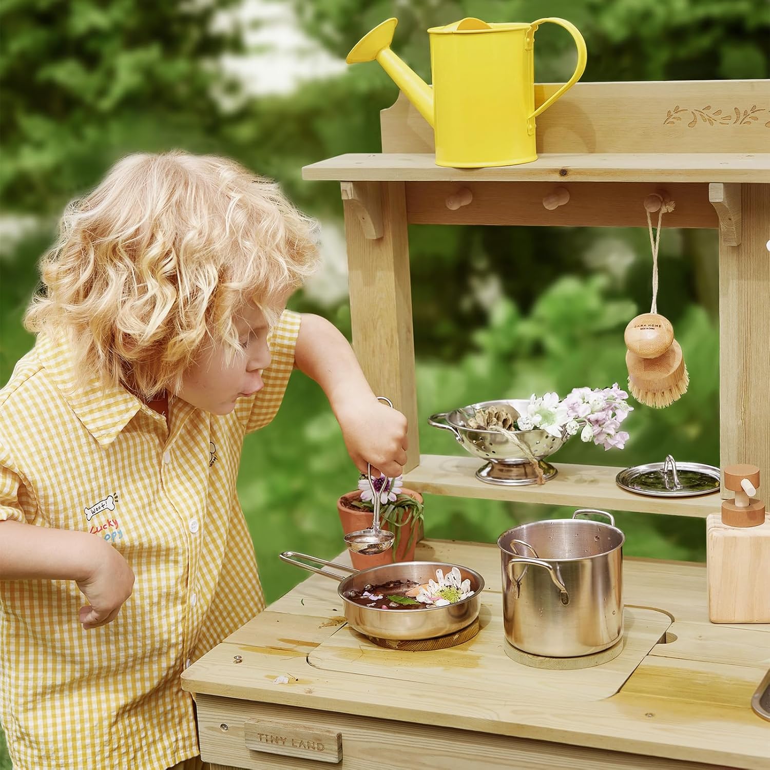 Wooden Outdoor Play Kitchen - Image 9