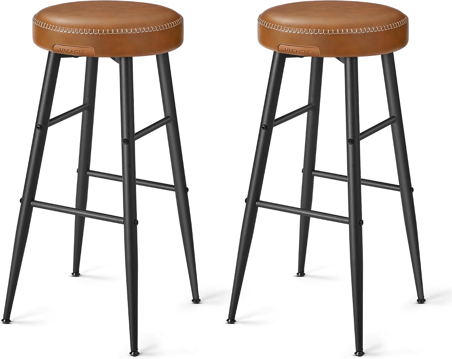 Caramel Brown Bar Stools - Two