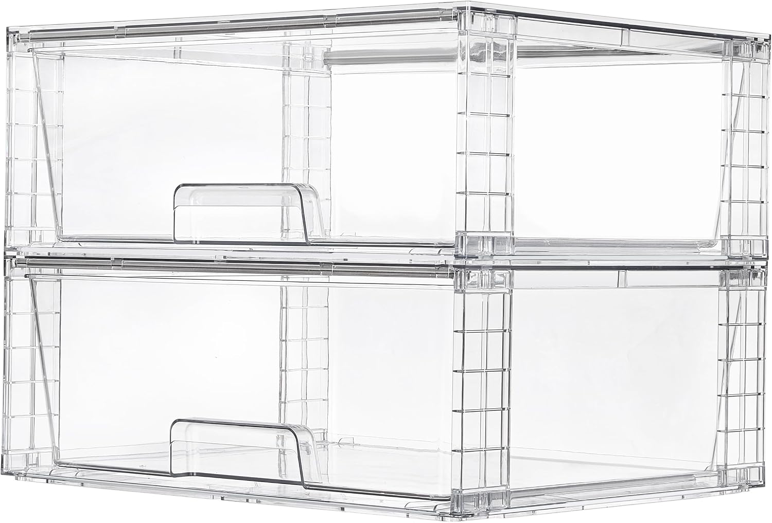 Pack Clear Stackable Storage Drawers - 2