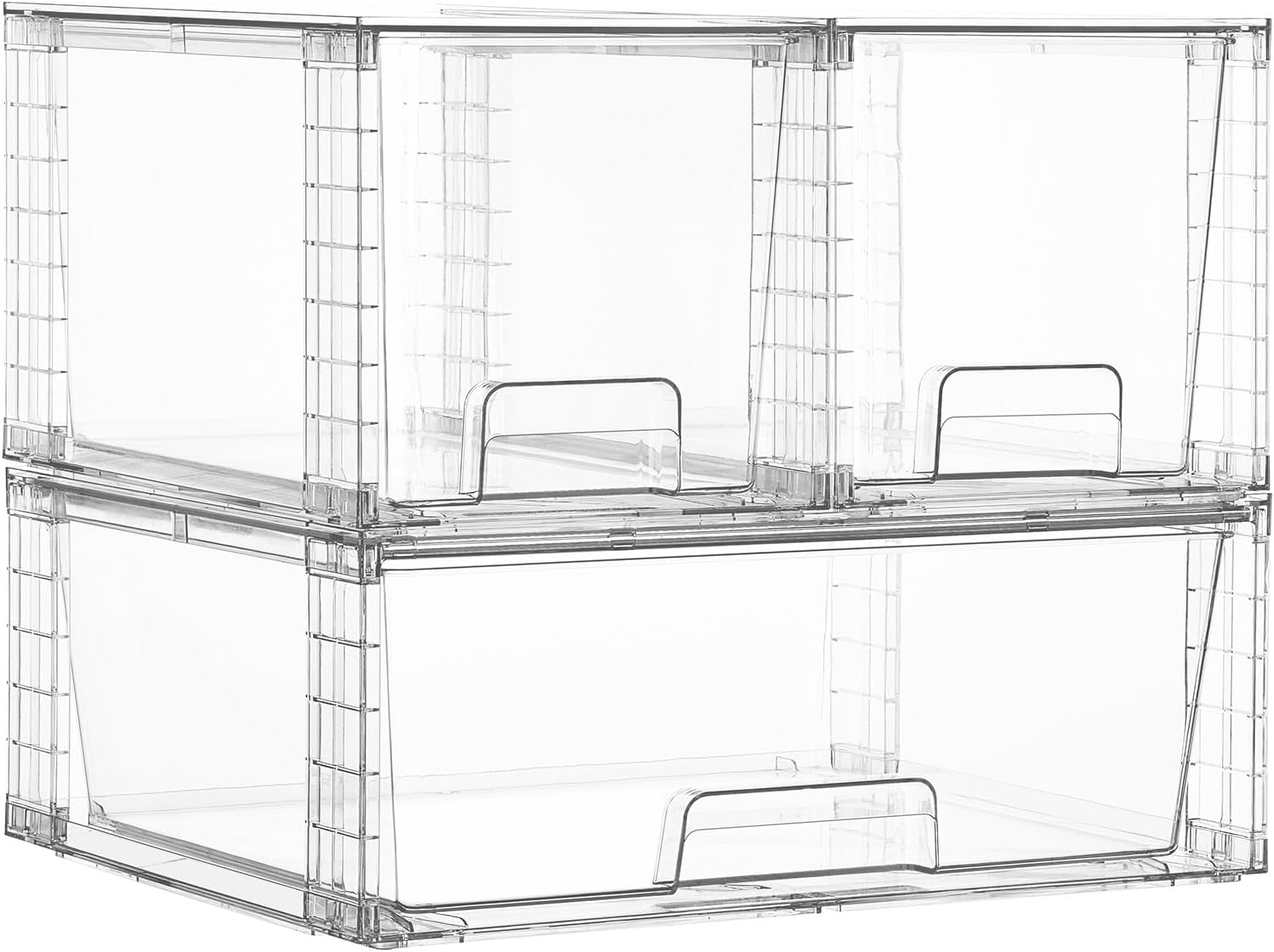 Clear Stackable Storage Drawers - 4-Pack - Image 18