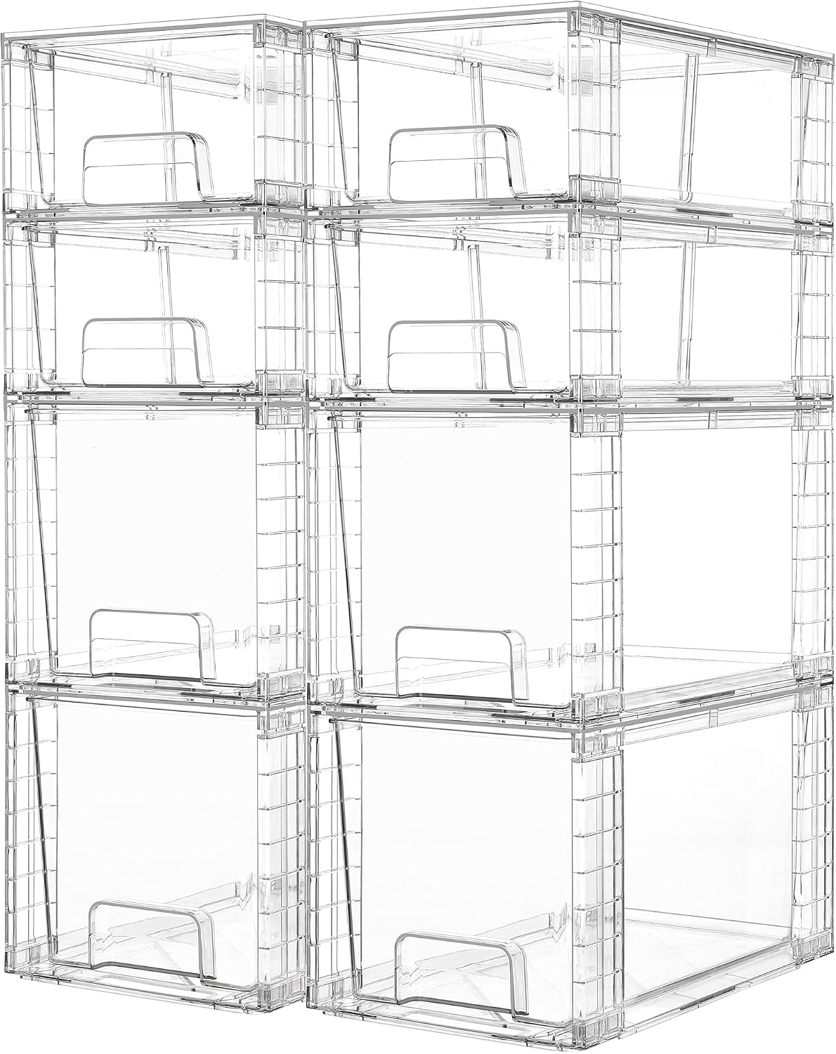 Clear Stackable Storage Drawers - 4-Pack - Image 17